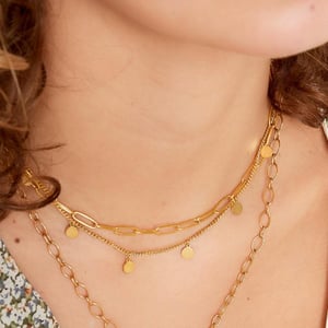 Necklace Chain Circle Gold h5 Picture4